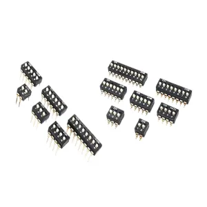 10PCS DIP SMD SMT Slide Type Switch 1P 2P 3P 4P 5P 6P 8P 10P 2.54mm Position Way DIP Black Pitch Toggle Switch Black Snap Switch New 2025 for Arrival High for Quality
