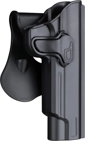 1911 Full Size Holster 5 inch, OWB Holsters for Colt 1911 / Elite Force 1911 / Kimber 1911 / Rock Island Armory 1911 / Springfield 1911 - Index Finger Released | Adjustable Cant | Autolock -Right Hand