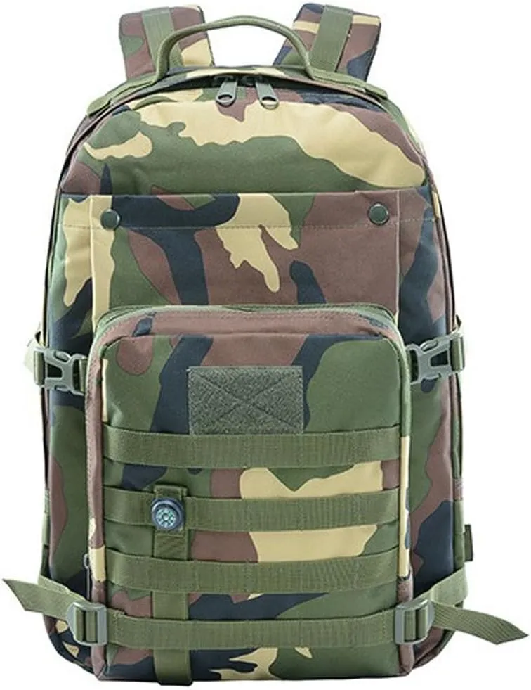 41L Military Tactical Backpack For Men Camping Hiking Trekking Daypack Rucksack Bag MOLLE 3 Day Assault Pack (Jungle Camouflage)