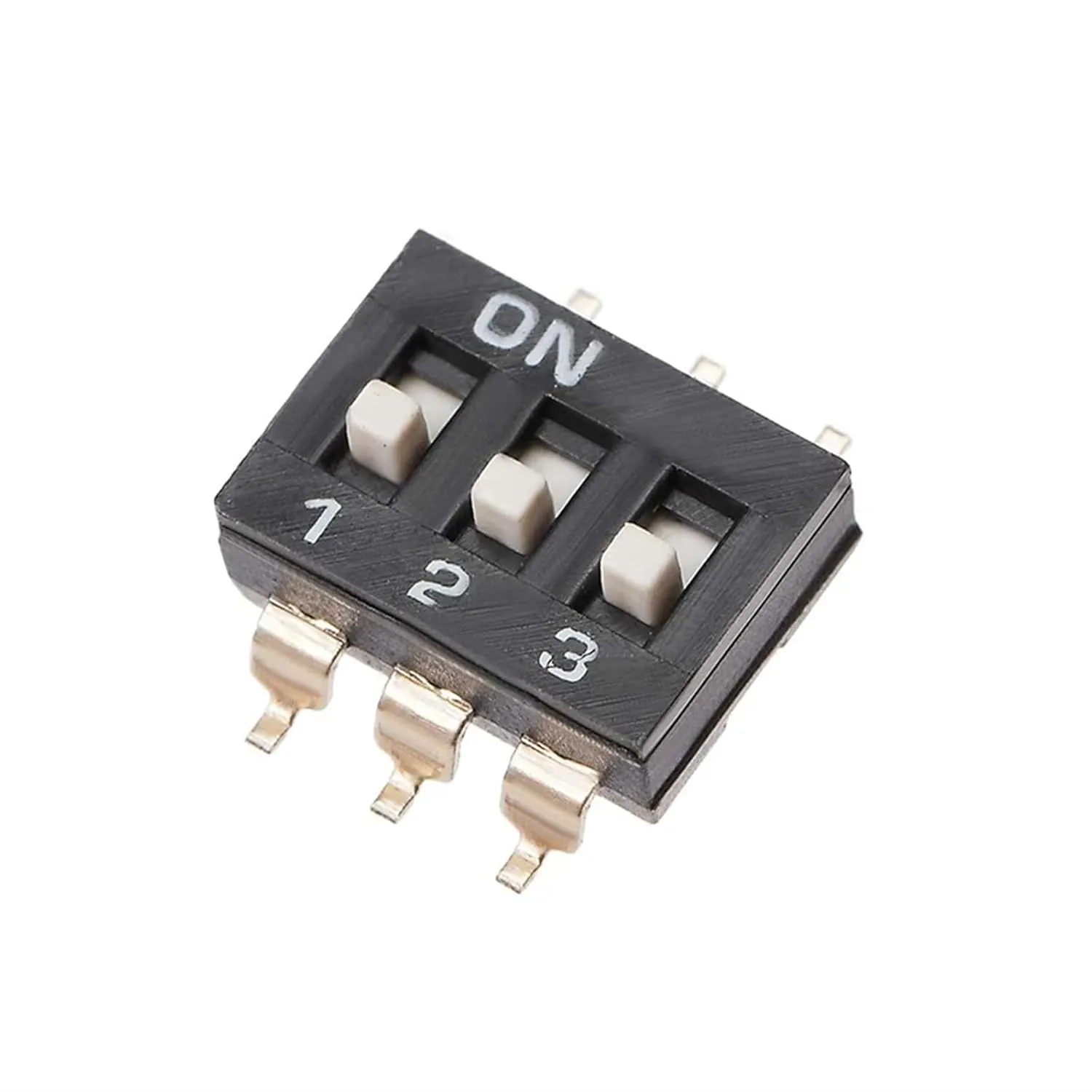 5 Pcs Slide Type SMT SMD Dip Switch 2.54mm Pitch 1P 2P 3P 4P 5P 6P 8 Pin Positions Way Snap Switchs Black(8P)