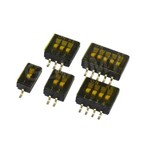 5PCS 1.27mm Position SMD SMT Slide Type Switch 1P 2P 3P 4P 5P 6P 8P 10P Way DIP Black Pitch Toggle Switch Black Snap Switch New 2025 for Arrival High for Quality