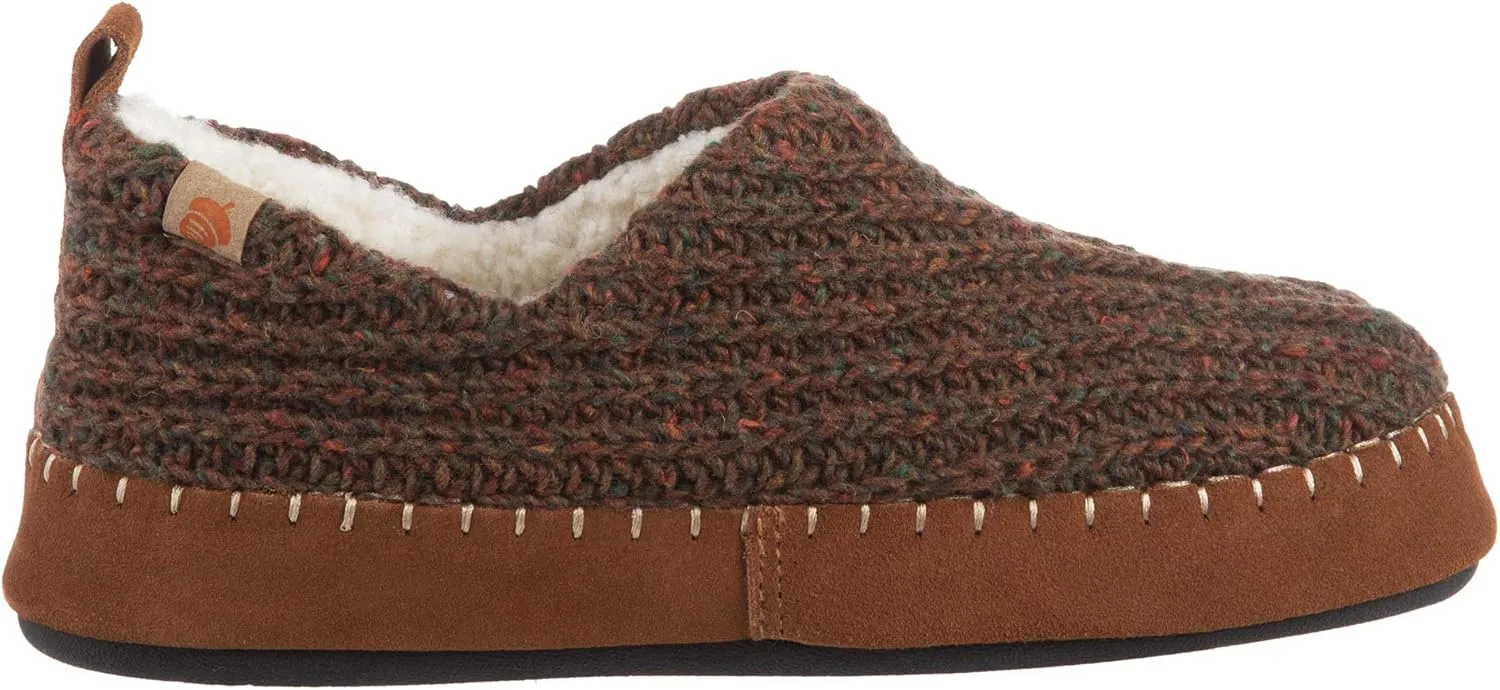 Acorn Women's Camden Recycled Moccasin Slippers with Berber lining
