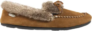 Acorn Women's Cozy Faux Fur Moc Slipper with memory foam and plush suede upper