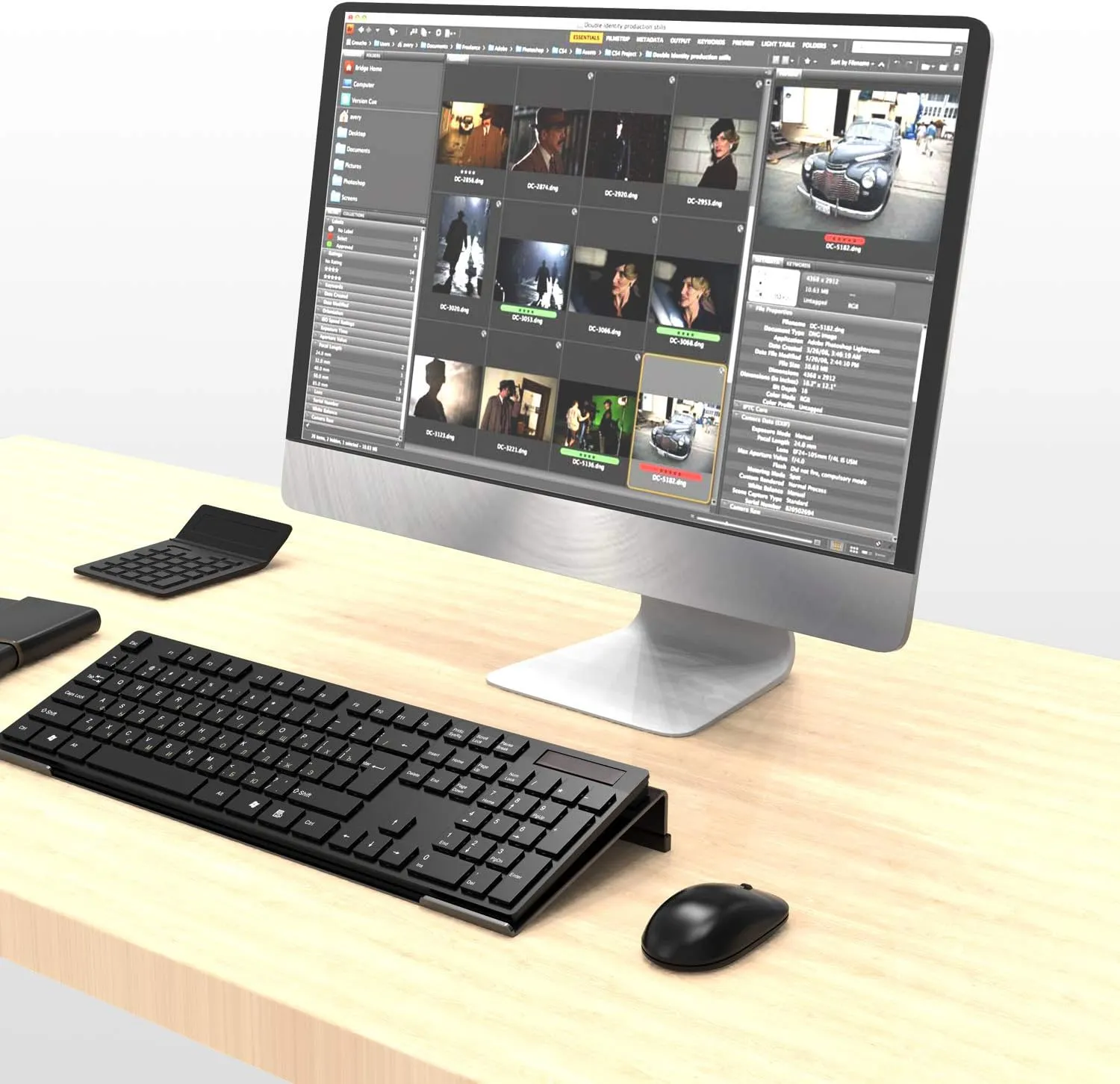 Acrylic Tilted Computer Keyboard Stand for Ergonomic Typing, Keyboard Tray Holder with Silicone Non-Slip Case, Black