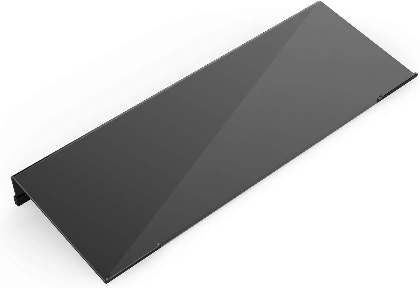 Acrylic Tilted Computer Keyboard Stand for Ergonomic Typing, Keyboard Tray Holder with Silicone Non-Slip Case, Black