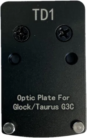 ADE Optic Mounting Plate for Glock(Non-MOS, Non-Aftermarket Slide), Taurus GX4,G3C, Canik TP9SF - Compatible with Trijicon RMR/SRO, ADE Stingray, Holosun HS407C/HS507C/HS508T Red Dot Sight