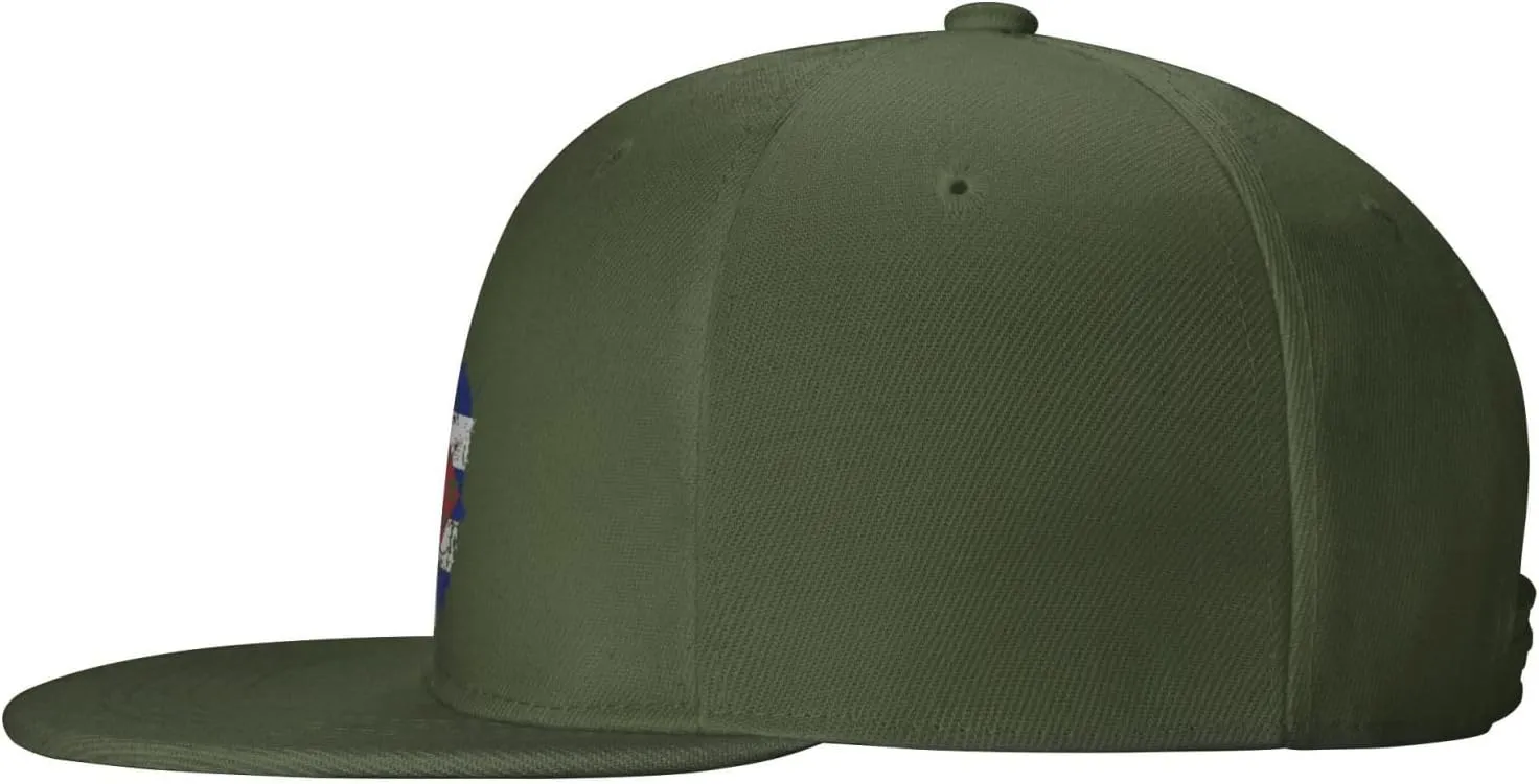 Adjustable Creative Cuba Patriot Skull National Flag Snapback Hat for Men Women Baseball Cap Dad Hats