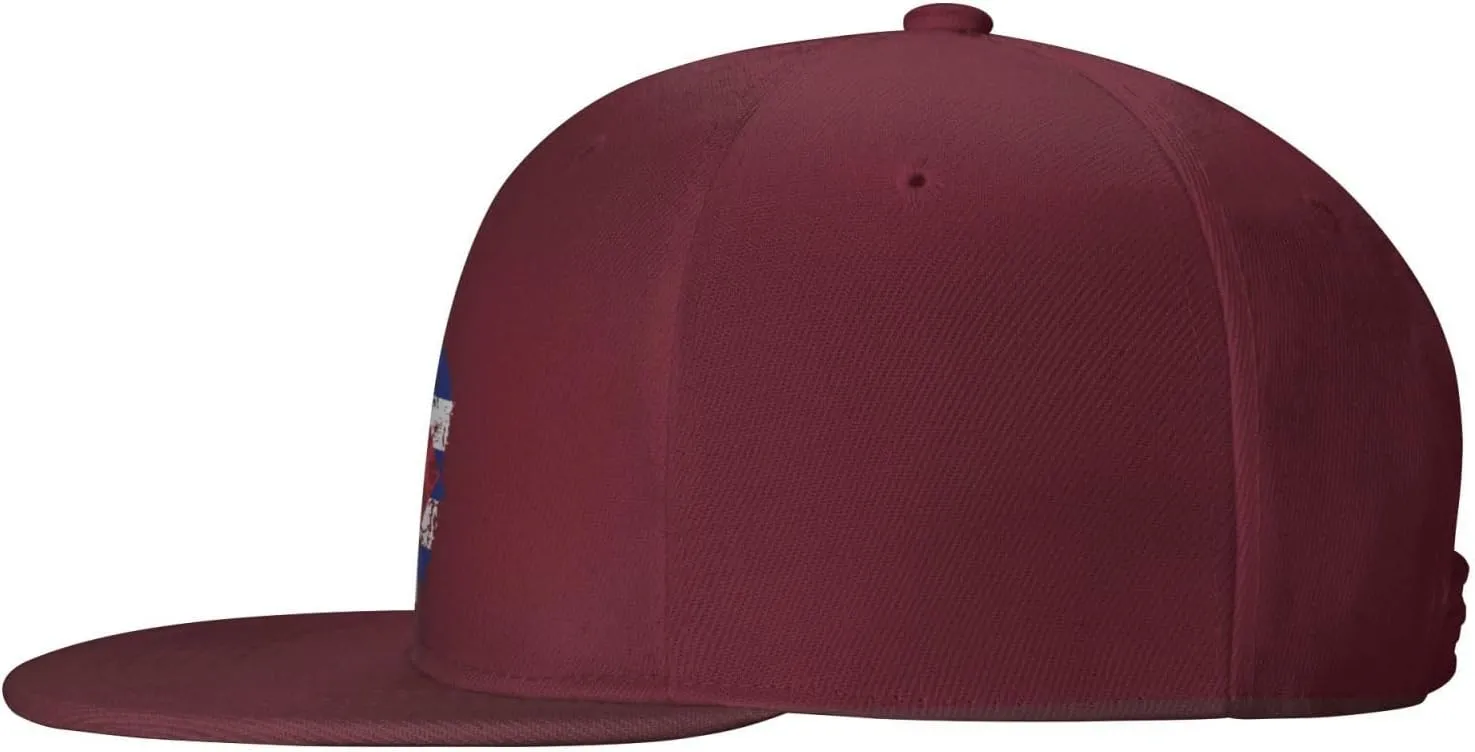 Adjustable Creative Cuba Patriot Skull National Flag Snapback Hat for Men Women Baseball Cap Dad Hats
