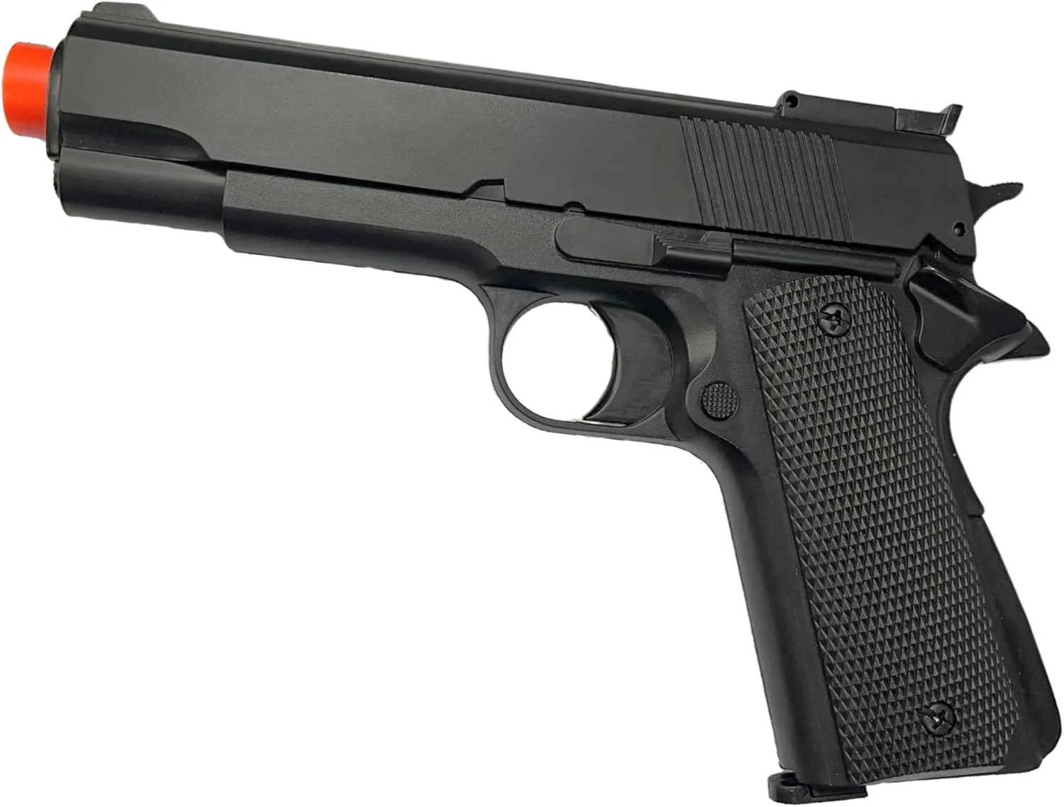Airsoft Green Gas Powered 1911 Style Full Size Non-Blowback Pistol   Free 1000 Bio BBS