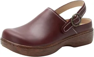 Alegria Women's Olie Slingback Clog Leather Slide