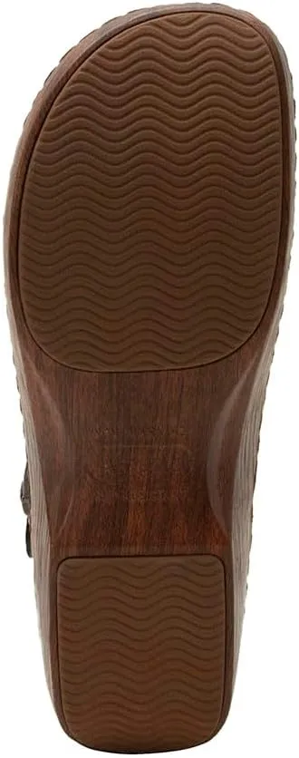 Alegria Women's Olie Slingback Clog Leather Slide
