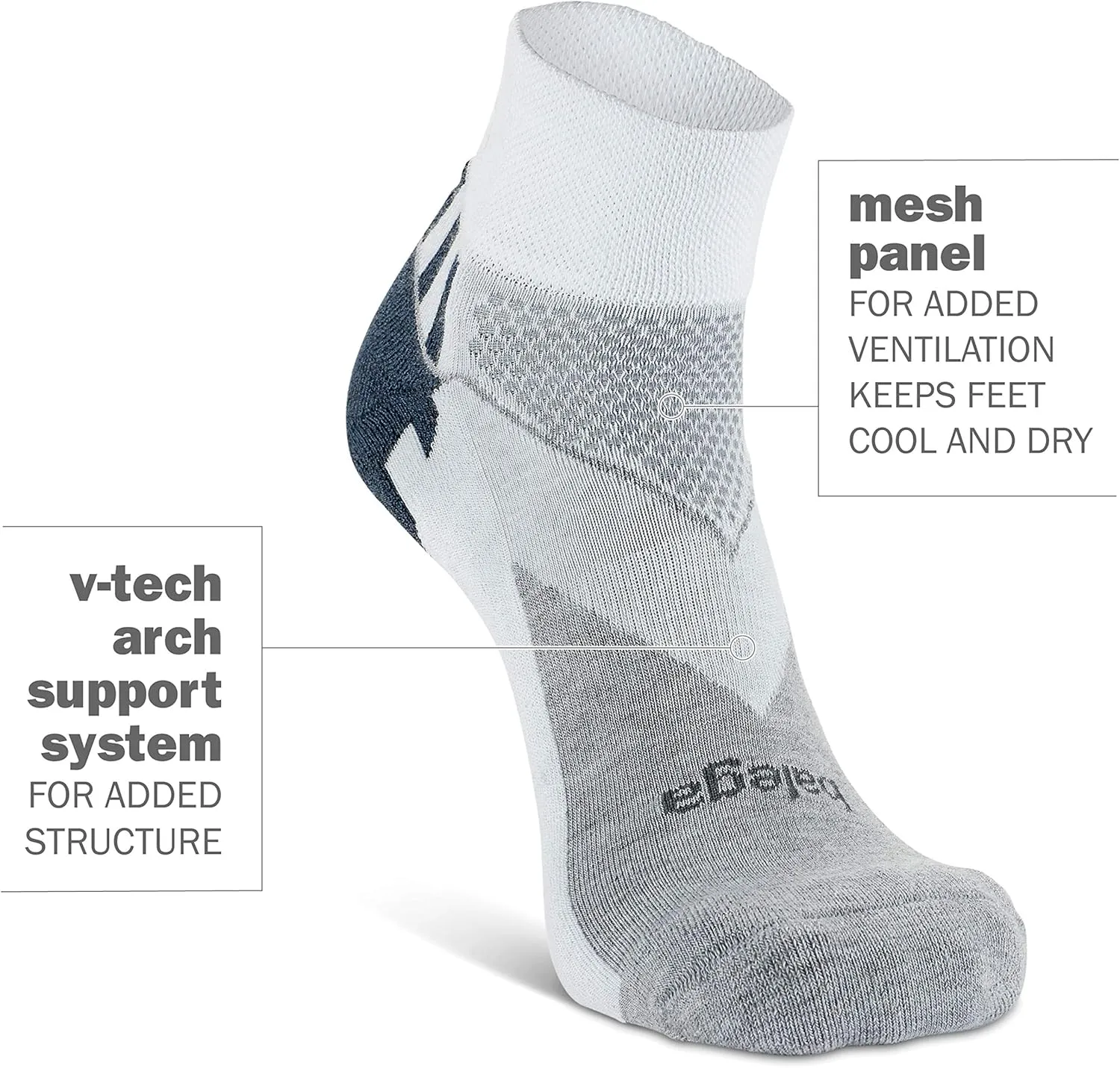 Balega Enduro V-Tech Quarter Socks For Men and Women (1 Pair)