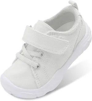 BARERUN Kids Canvas Shoes Running Shoes for Girls Boys Wide Toe Box Barefoot Toddler Sneakers Girls Boys School Shoes Non-Slip Toddler Tennis Shoes
