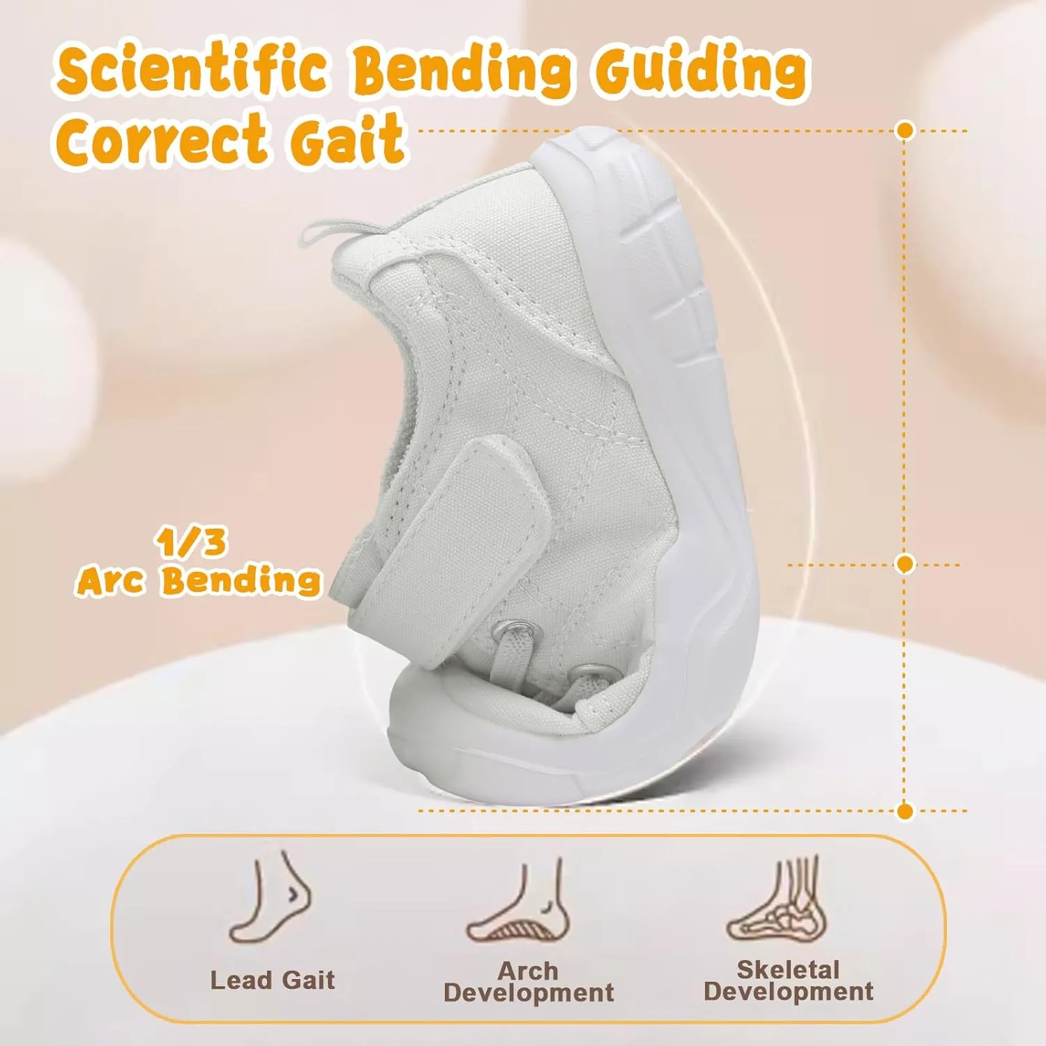 BARERUN Kids Canvas Shoes Running Shoes for Girls Boys Wide Toe Box Barefoot Toddler Sneakers Girls Boys School Shoes Non-Slip Toddler Tennis Shoes