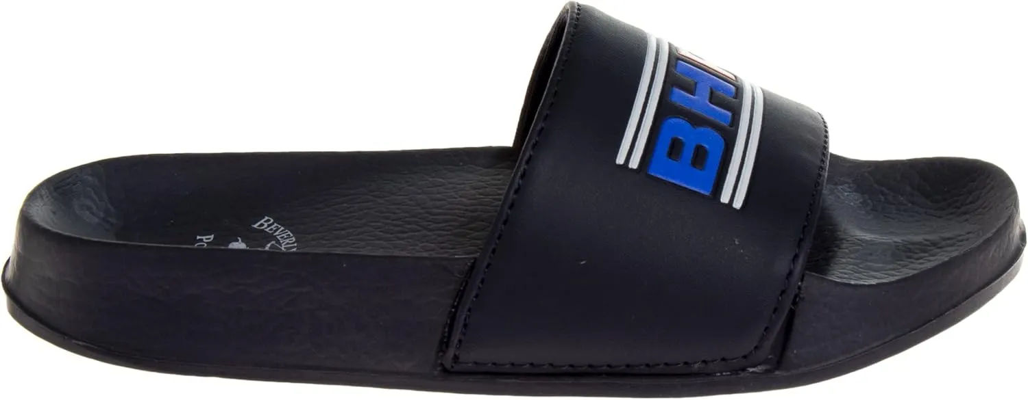 Beverly Hills Polo Club Boy's Slides Comfortable Non-Slip Sandals (Toddler-Big Kid)