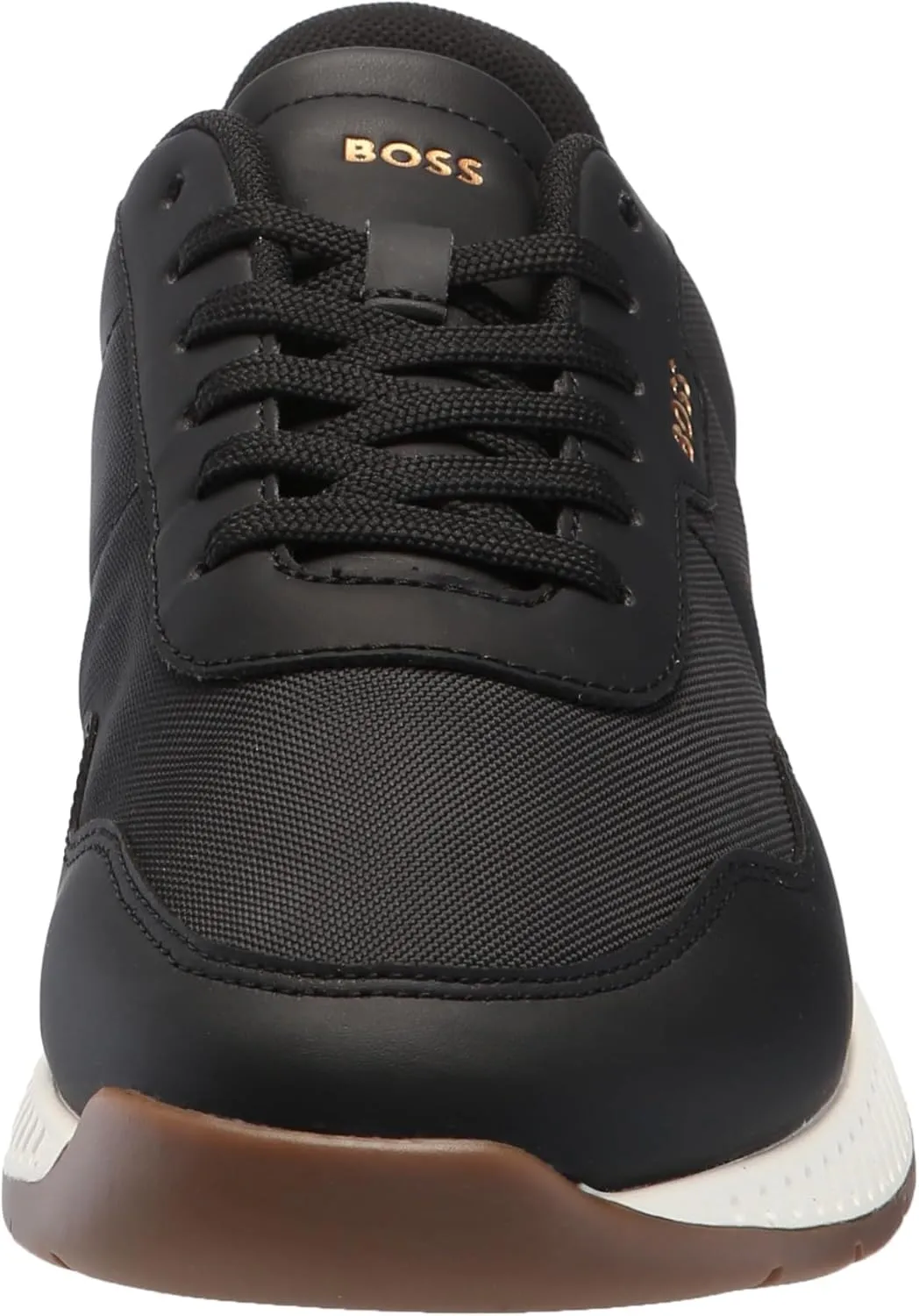BOSS Men's Leather Mix Low Top Sneaker