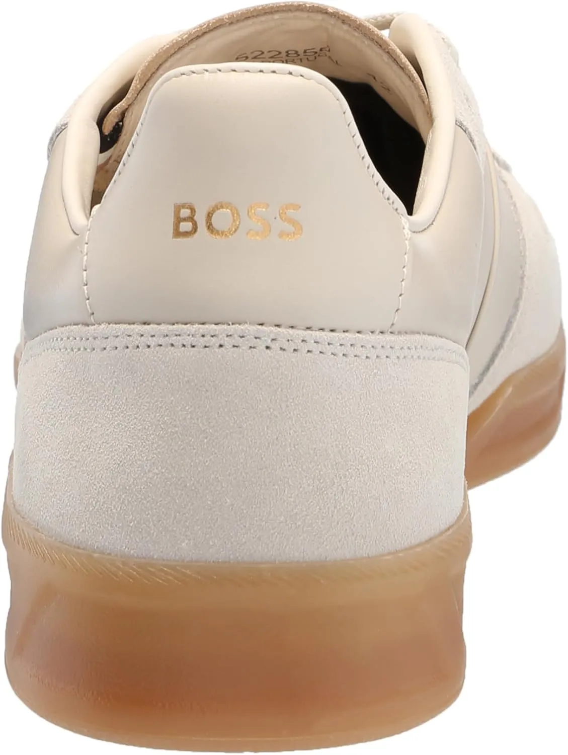BOSS Men's Soft Leather Block Logo Low Top Sneaker