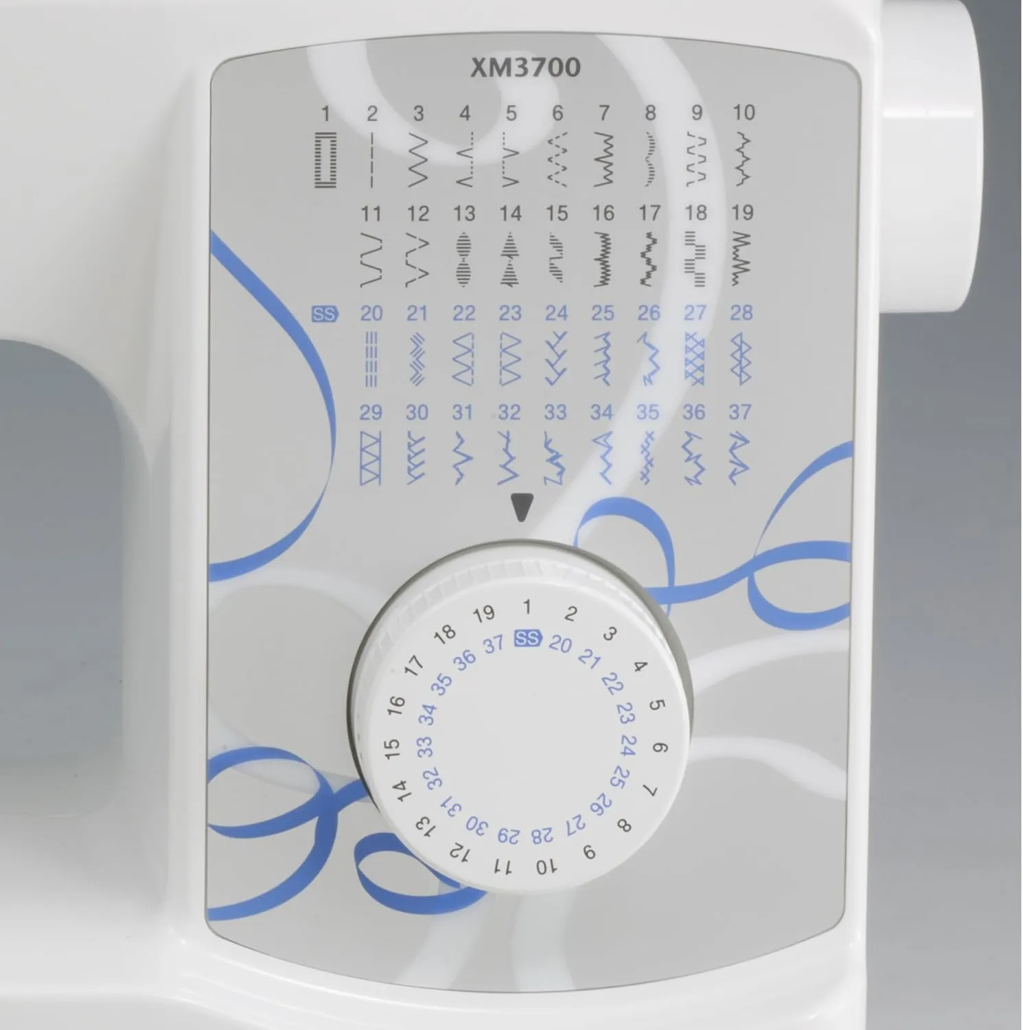 Brother XM3700 Machine, 37 Built-in Stitches, 5 Included Sewing Feet, 17.5 x 7.6 x 14.25 inches, White