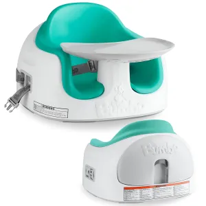 Bumbo 3-in-1 Baby Multi Seat Booster with Feeding Tray, 6-36 Months Old, Aqua