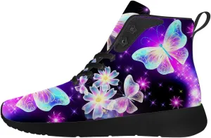 Butterfly Shoes for Women High Top Sneakers Running Waking Shoes Gifts for Mom Girlfriend