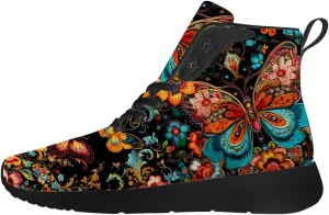 Butterfly Shoes for Women High Top Sneakers Running Waking Shoes Gifts for Mom Girlfriend