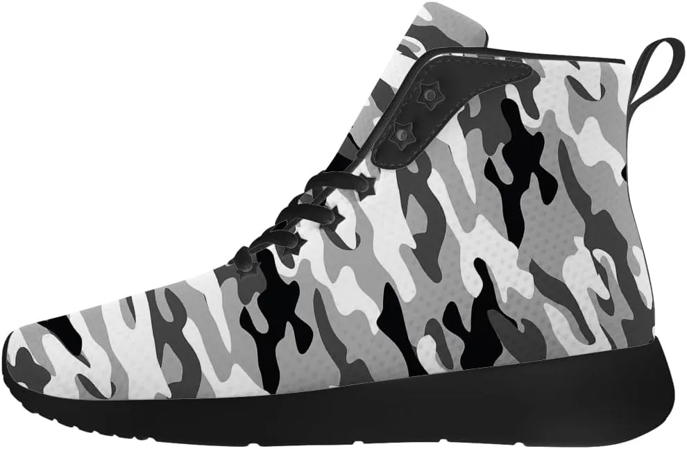 Camouflage Shoes for Men Women High Top Sneakers Gifts for Women Men