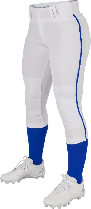 CHAMPRO Women's Tournament Low Rise Softball Pants with Side Piping