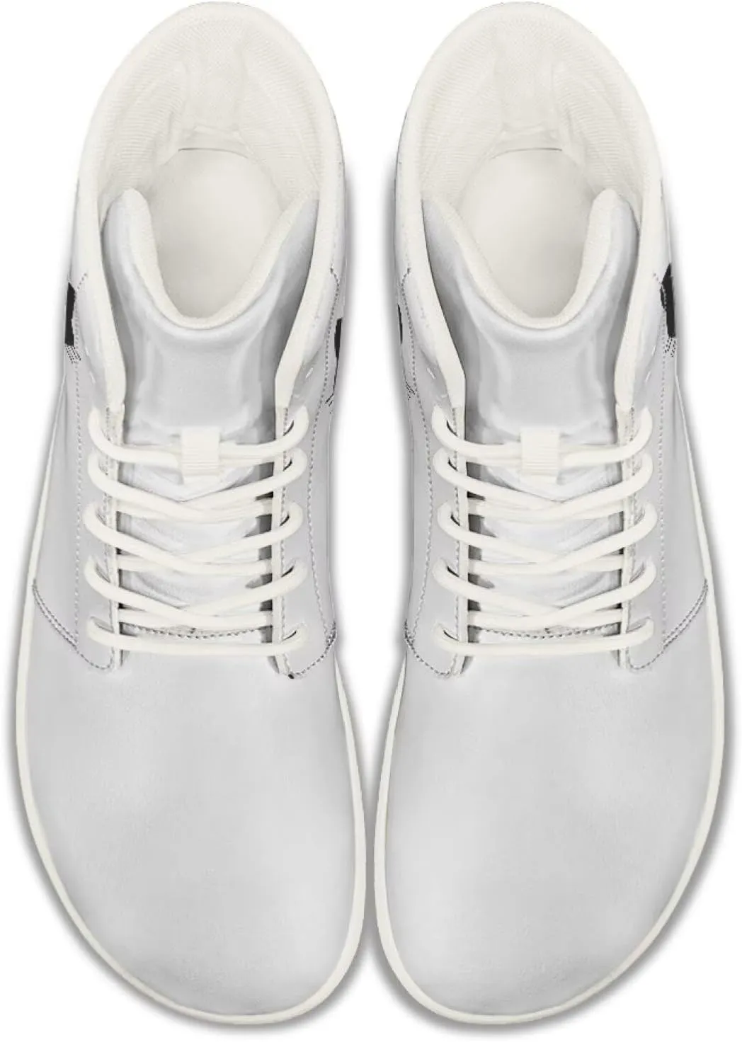 chaqlin High Top Sneaker Laces White for Women Men Fitness Ankle Support Shoes Ankle Boots Walking Tennis Platform Leather Sneaker