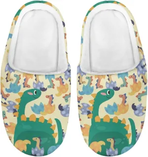 Children's Plush Slippers Cozy Plush Slip-on House Shoes with Memory Foam Warm Winter Kids Non-Slip Indoor Slipper
