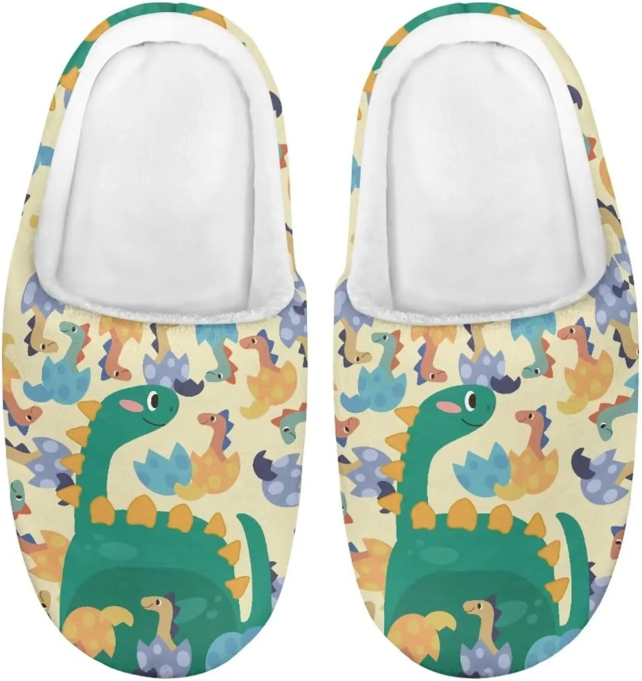 Children's Plush Slippers Cozy Plush Slip-on House Shoes with Memory Foam Warm Winter Kids Non-Slip Indoor Slipper