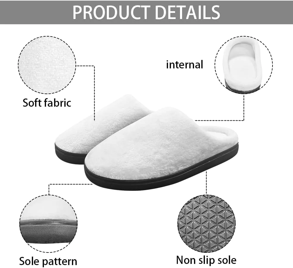 Children's Plush Slippers Cozy Plush Slip-on House Shoes with Memory Foam Warm Winter Kids Non-Slip Indoor Slipper