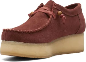 Clarks Women's Wallacraft Lo Moccasin Burgundy Suede 8