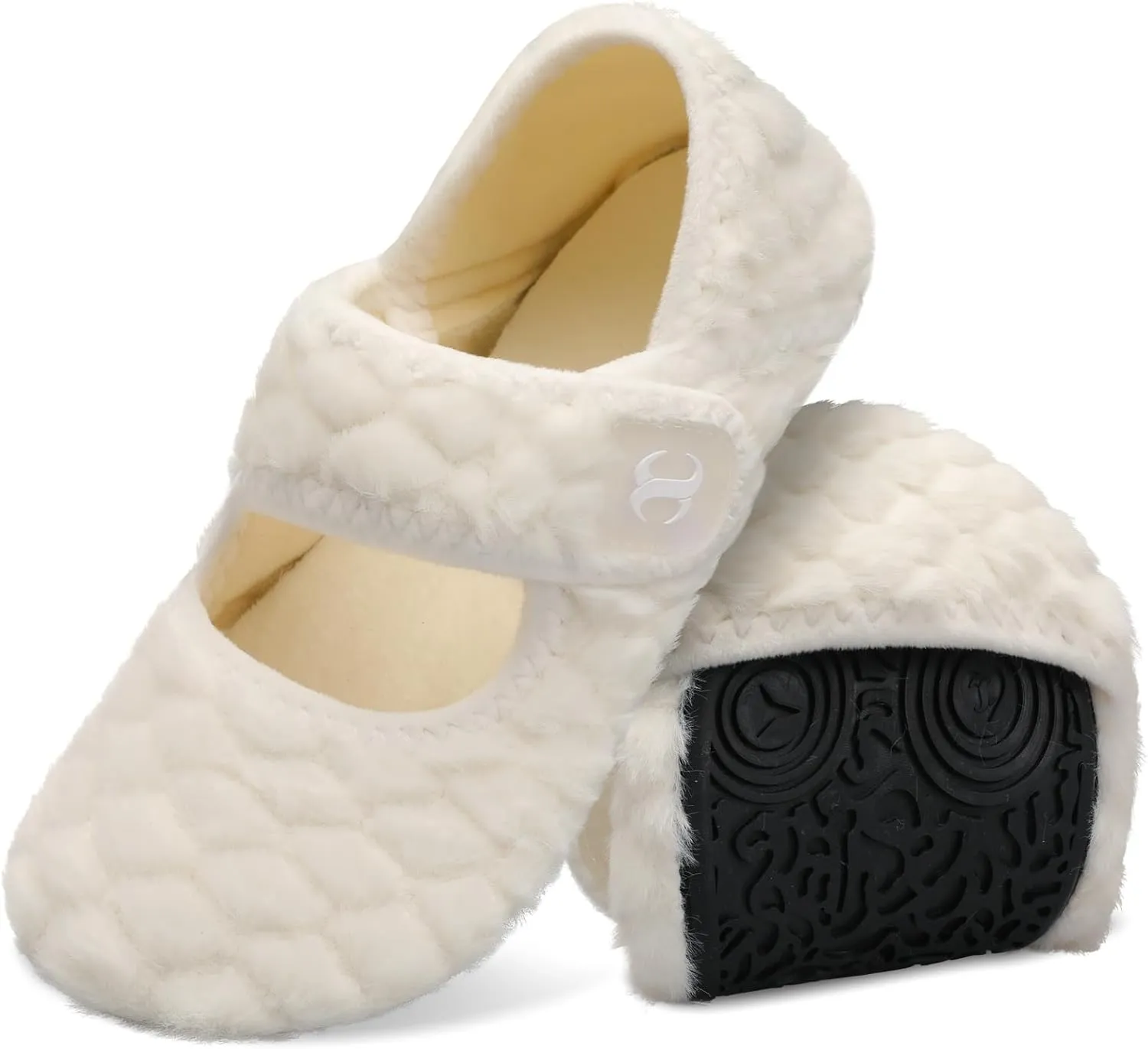 Comfy House Slippers for Women & Men - Wide Diabetic Sock Slippers, Soft & Cozy Barefoot House Shoes