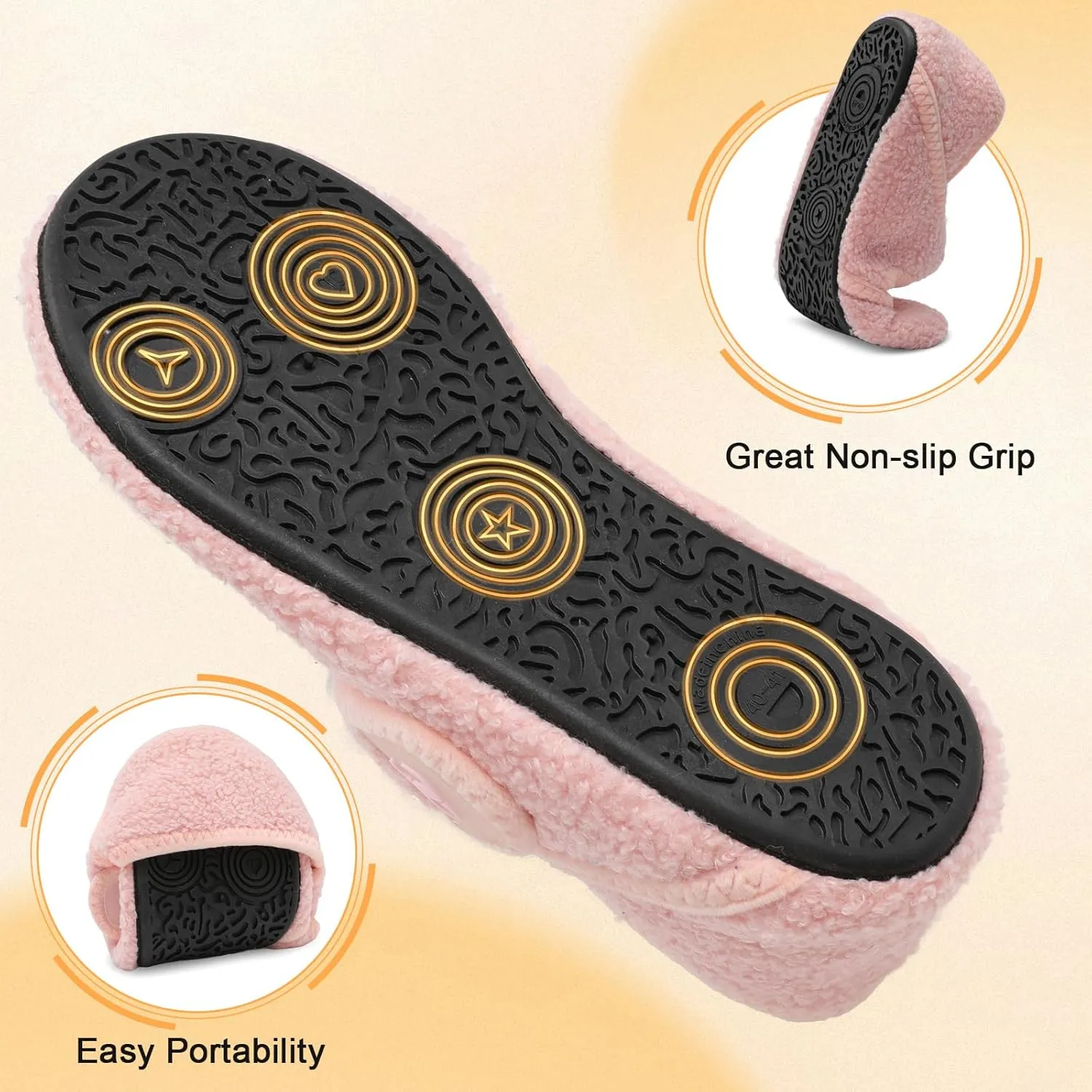 Comfy House Slippers for Women & Men - Wide Diabetic Sock Slippers, Soft & Cozy Barefoot House Shoes