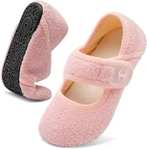 Comfy House Slippers for Women & Men - Wide Diabetic Sock Slippers, Soft & Cozy Barefoot House Shoes