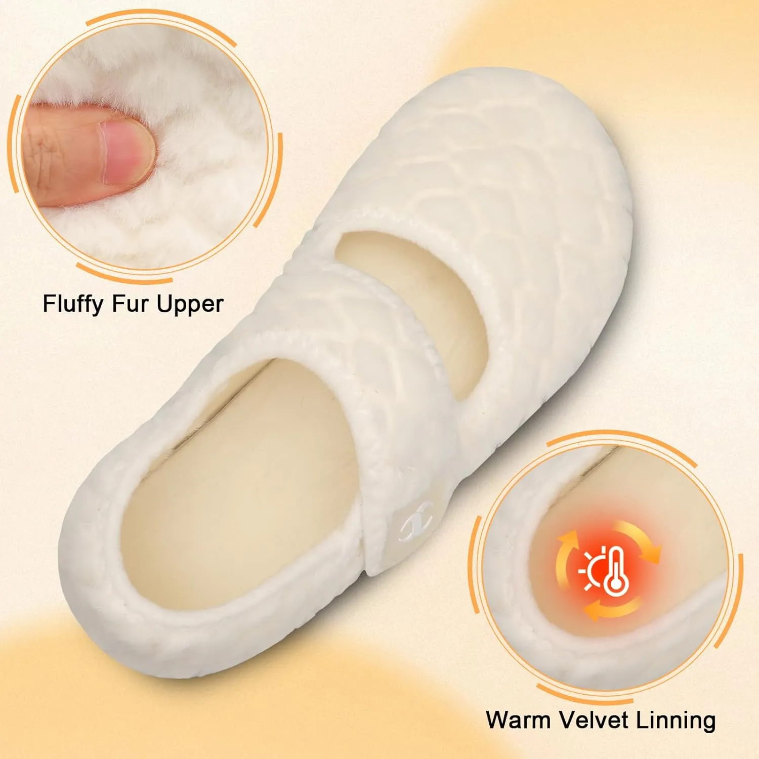 Comfy House Slippers for Women & Men - Wide Diabetic Sock Slippers, Soft & Cozy Barefoot House Shoes