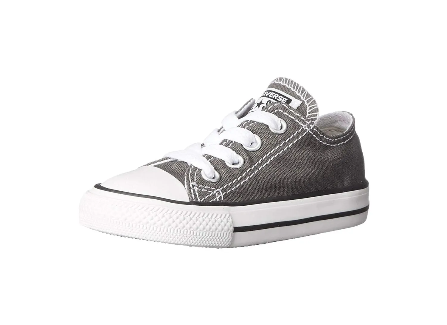 Converse 7J794: Unisex-Baby Chuck Taylor Ox Low Charcoal Sneaker (2 M US Toddler)
