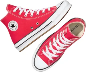 Converse Chuck Taylor All Star EVA Lift Canvas Big Kids High Top Sneaker (Red/White/Black, US Footwear Size System, Big Kid, Women, Numeric, Medium, 6)