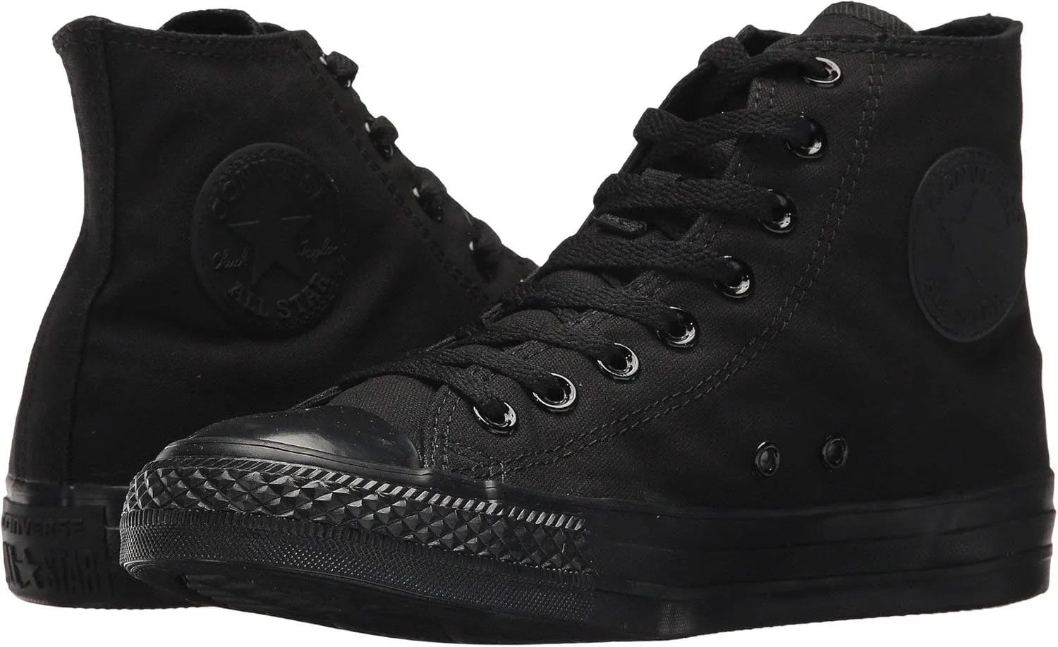 Converse Chuck Taylor All Star High Top Sneaker, Black (Monochrome), Size 10