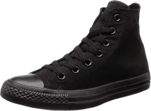 Converse Chuck Taylor All Star High Top Sneaker, Black (Monochrome), Size 7