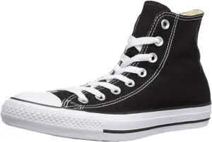 Converse Chuck Taylor All Star High Top Sneaker, Black (White Sole), Size