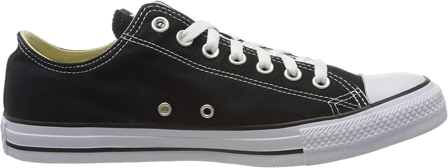 Converse Unisex Chuck Taylor All Star Low Top Sneaker (10.5 M US Women / 8.5 M US Men, Black)