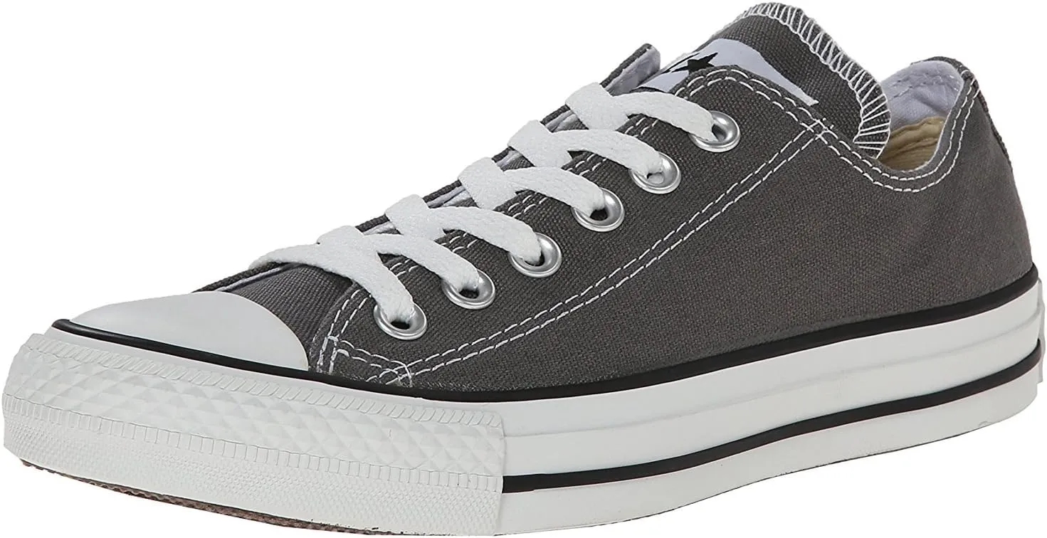 Converse Unisex Chuck Taylor All Star Low Top Sneaker Charcoal 8.5 Women/6.5 Men