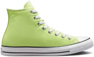 Converse Women's Chuck Taylor All Star Leather High Top Sneaker, Sour Melon/White/Black, 9.5 Women/7.5 Men, Sour Melon White Black, 7.5 UK Men/ 9.5 UK Women