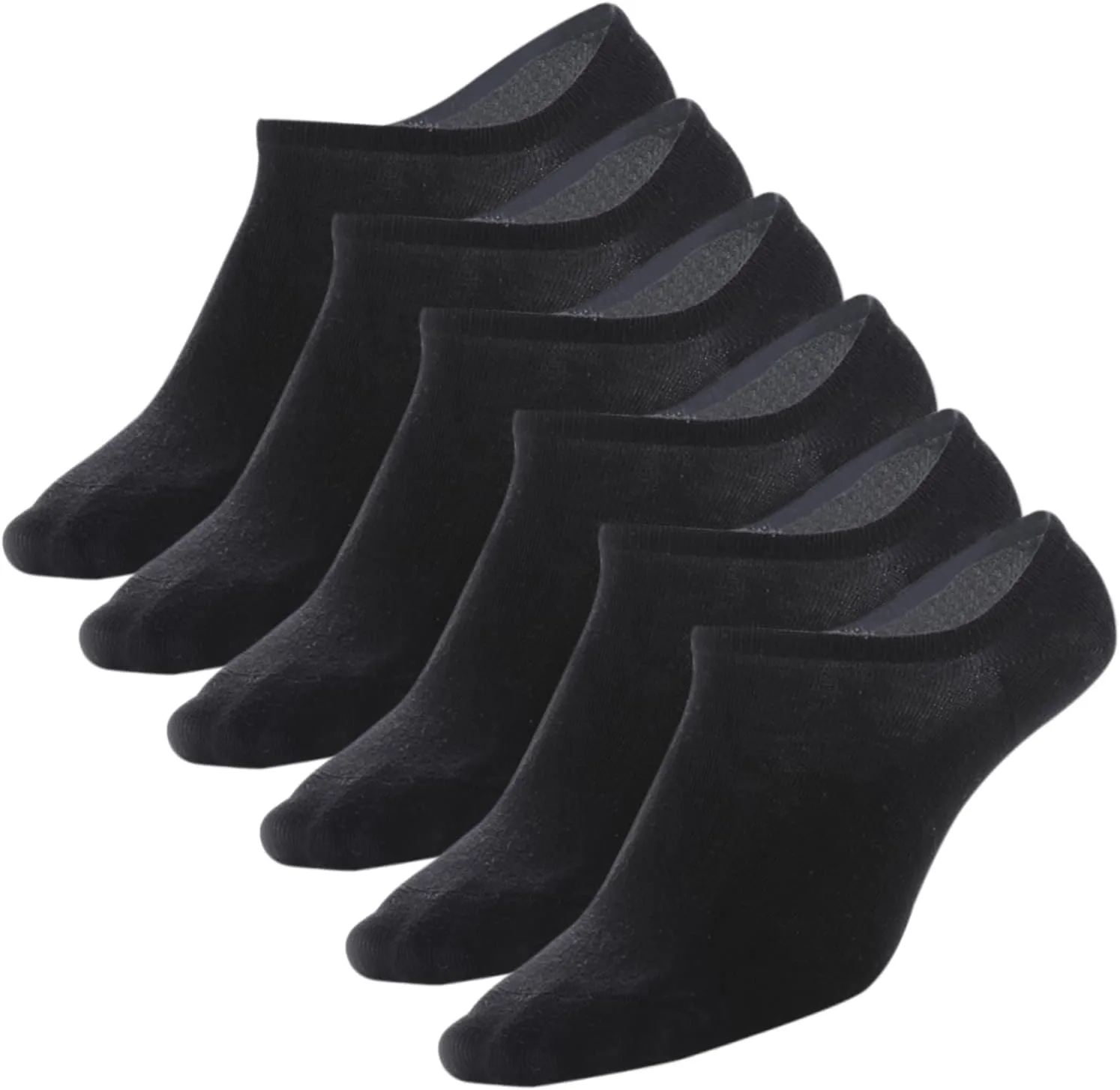 Copper Infused No Show Socks for Men and Women Non-slip Low Cut Socks