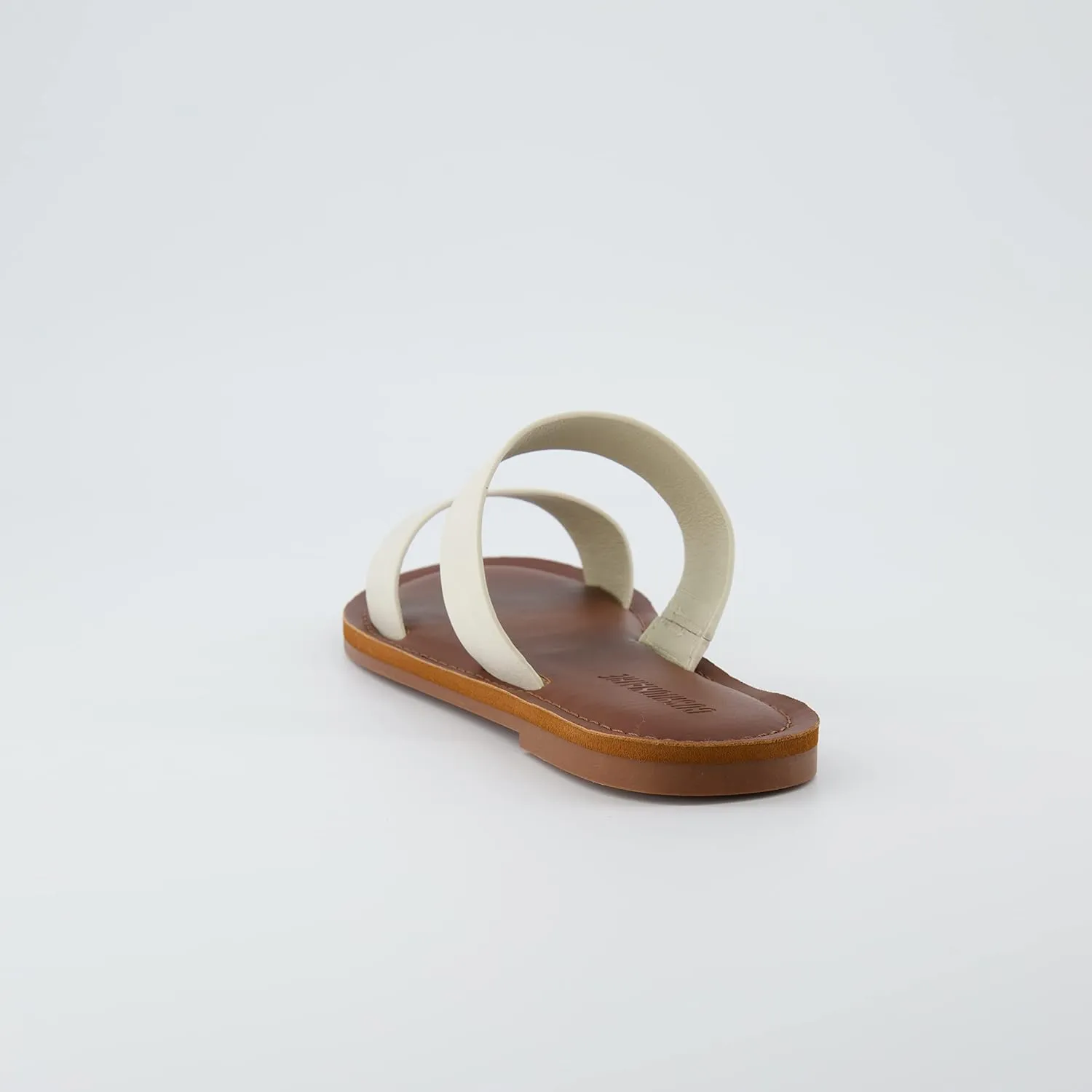 CUSHIONAIRE Women's Calico 2 band slide Sandal with  Comfort Foam