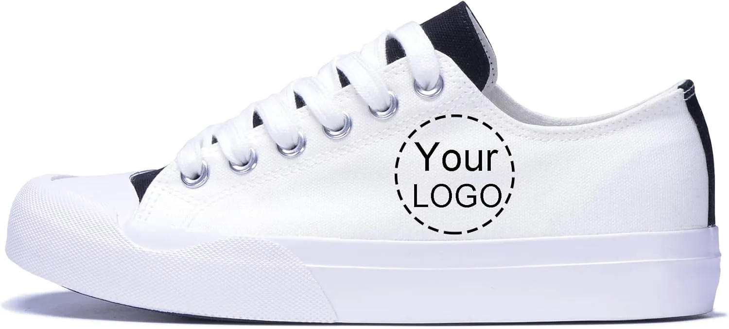 Custom Men's Canvas Low Top Fashion Sneaker Customized Personalized Cosplay Design with Photo Lace-up Classic Casual Shoes for Women Gift