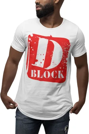 D Block Men's Urban Streetwear Clothing Fashion Trendy T Shirt