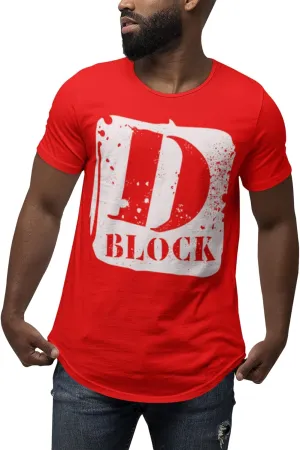 D Block Men's Urban Streetwear Clothing Fashion Trendy T Shirt