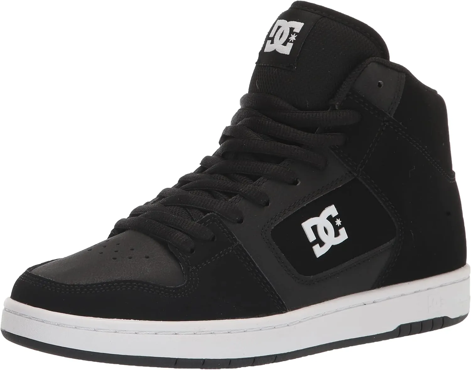 DC Men's Manteca 4 Hi High Top Casual Skate Shoe Sneaker, Black/White, 10.5